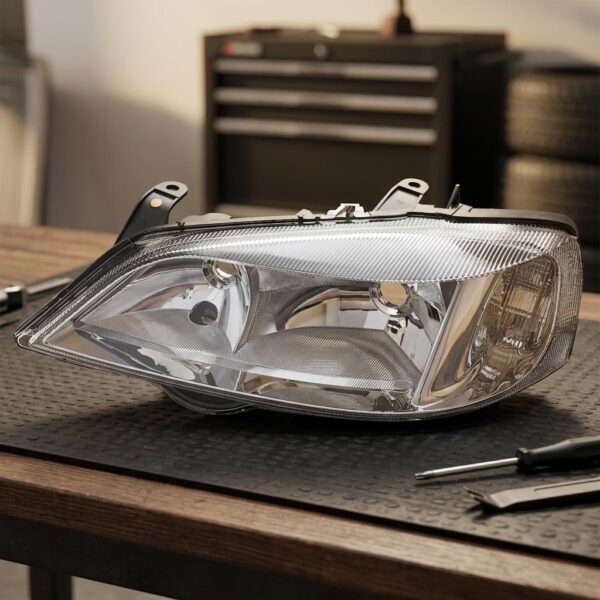 Faro fanale proiettore sinistro per Opel Astra G 4/98>2/04 sul banco officina