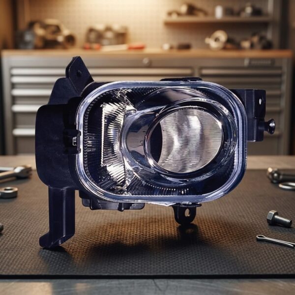 Faro fanalino fendinebbia destro per Opel Corsa D 7/06>08 sul banco officina