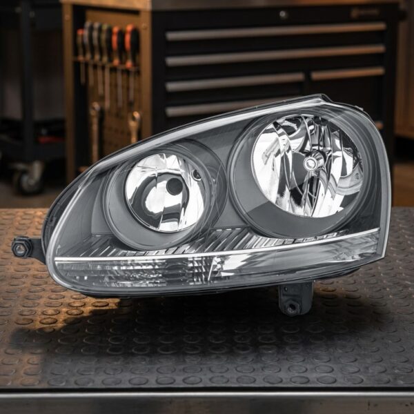 Faro Sinistro 2H7 Grigio Per Vw Golf 5 2004- ricambio originale Hella sul banco officina