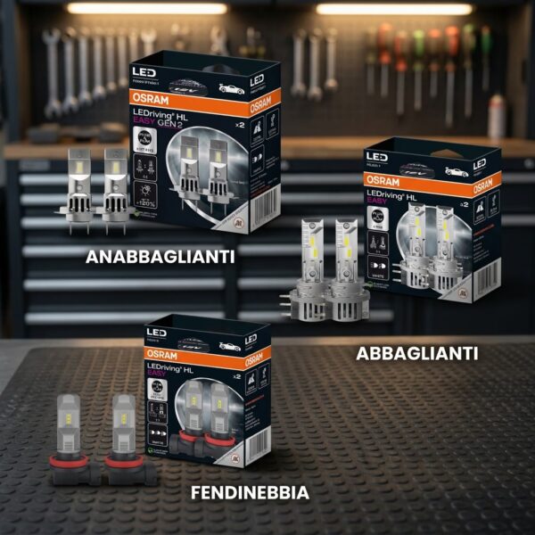Kit Lampade LED Anteriori per VW Golf 7 – Alta Luminosità e Facilità di Installazione sul banco officina