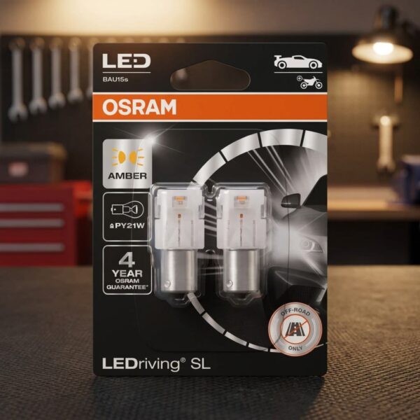 KIT LAMPEN PY21W LED AMBER 12V – Bild 2