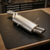 Scarico posteriore BMW Serie 3 E46 omologato Race Line - Ragazzon 58.1156.51 sul banco officina