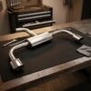 Scarico posteriore Volkswagen Golf Mk8 CD omologato Sport Line - Ragazzon 50.1063.12 sul banco officina