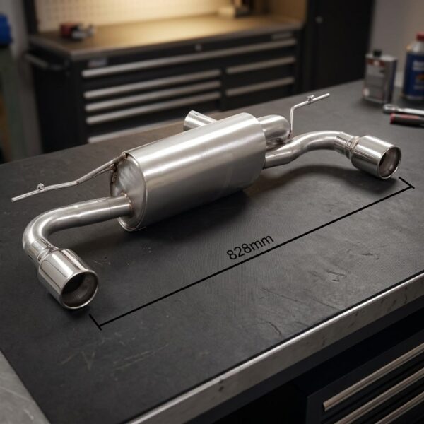 Scarico posteriore BMW Serie 1 F20/F21 omologato - Ragazzon 50.0847.05 sul banco officina
