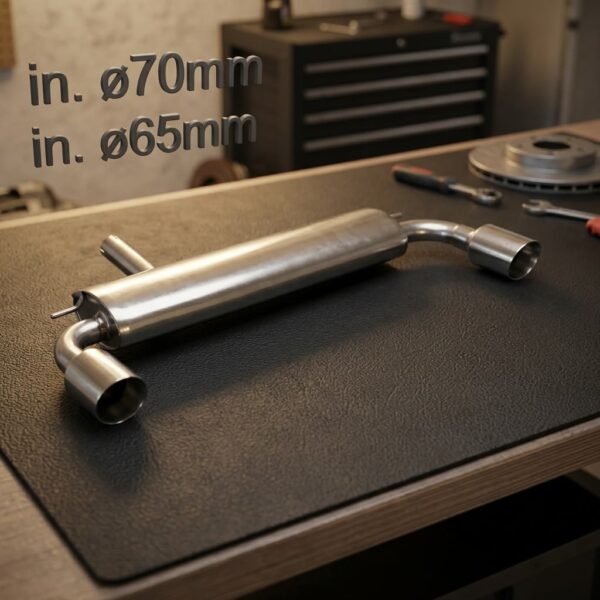 Scarico posteriore Mini R60 Countryman omologato Sport Line - Ragazzon 50.0480.60 sul banco officina