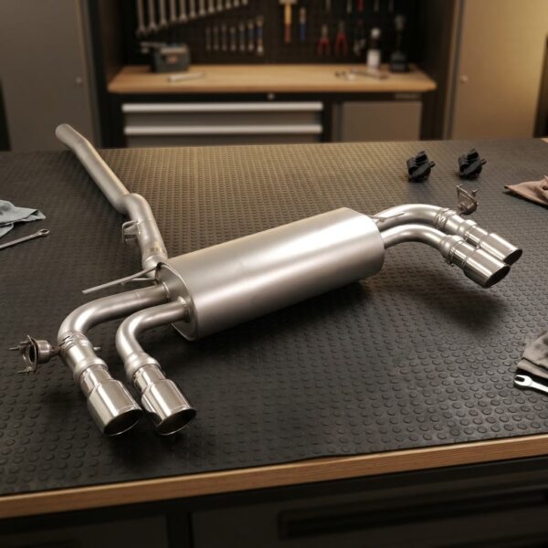 Scarico posteriore Mini U25 Countryman Sport Line - Ragazzon 50.1239.58 sul banco officina