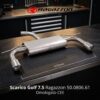 Scarico Golf 7.5 Doppia Uscita Ragazzon 50.0806.61 sul banco officina