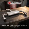 Scarico Golf 7.5 GTI Ragazzon 50.0807.61 sul banco officina