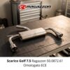 Scarico Golf 7.5 Doppia Uscita Ragazzon 50.0872.61 sul banco officina