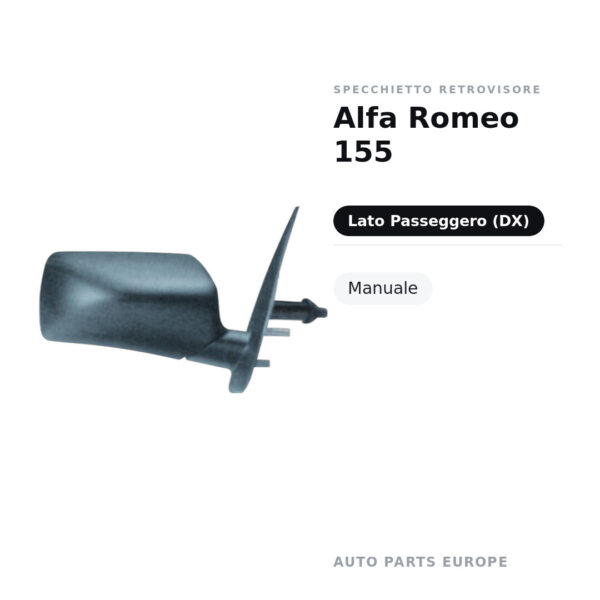 Specchietto Retrovisore Destro Alfa Romeo 155 Originale – Manuale – foto 2