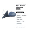 Specchietto Retrovisore Sinistro Alfa Romeo Giulietta 2010+ – Elettrico, Riscaldato, Ripiegabile, Sonda Temp., Asferico, 7