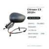 Specchietto Retrovisore Sinistro Citroen C3 2010+ – Elettrico, Riscaldato, Ripiegabile, con Freccia, Base Cromata, 9 Pin