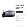 Specchietto Retrovisore Sinistro Land Rover Discovery 4 2009+ – Elettrico, Riscaldato, Ripiegabile, Memoria, 10 Pin