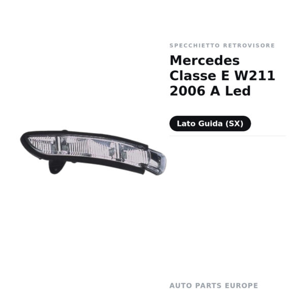 Specchietto Retrovisore Sinistro Mercedes Classe E W211 2006 A Led – foto 2