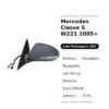 Außenspiegel Rechts Mercedes Klasse S W221 2005+ – Elektrisch, Beheizt, Klappbar, mit Blinker, Memory, Innenleuchte