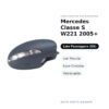 Calotta Specchietto Retrovisore Destro Mercedes Classe S W221 2005+ – Verniciabile, con foro fanale freccia, con luce di