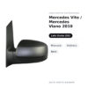 Außenspiegel Links Mercedes Vito / Mercedes Viano 2010 – Manuell, Asphärisch, Schwarz – Bild 2