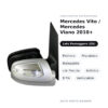 Außenspiegel Rechts Mercedes Vito / Mercedes Viano 2010+ – Elektrisch, Beheizt, Klappbar, mit Blinker, Asphärisch, 8 Pin