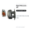Außenspiegel Rechts Opel Movano 2010 / Nissan NV400 2010 – Manuell, mit Blinker Orange, 2 Pin, Schwarz – Bild 2