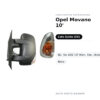 Außenspiegel Links Opel Movano 2010 / Nissan NV400 2010 – Manuell, mit Blinker Orange, 2 Pin, Schwarz – Bild 2