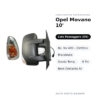 Specchietto Retrovisore Destro Opel Movano 2010 / Nissan NV400 – Elettrico, Riscaldato, Sonda Temp., 9 Pin, Nero (Variante