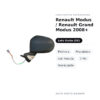 Specchietto Retrovisore Sinistro Renault Modus / Renault Grand Modus 2008+ – Elettrica, Riscaldato, con Freccia, 7 Pin