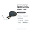 Außenspiegel Links Renault Modus / Renault Grand Modus 2008+ – Elektrisch, Beheizt, Klappbar, mit Blinker, Asphärisch