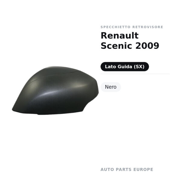 Außenspiegel Links Renault Scenic 2009 – Schwarz – Bild 2