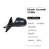 Specchietto Retrovisore Sinistro Skoda Superb 2008+ – Elettrico, Riscaldato, Ripiegabile, con Freccia, Memoria, Luce