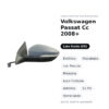 Außenspiegel Links Volkswagen Passat Cc 2008+ – Elektrisch, Beheizt, mit Blinker, Memory, Innenleuchte, Asphärisch, 11 Pin