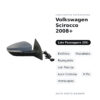 Specchietto Retrovisore Destro Volkswagen Scirocco 2008+ – Elettrico, Riscaldato, Ripiegabile, con Freccia, Luce Cortesia, 9