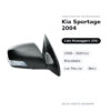 Specchietto Retrovisore Destro Kia Sportage 2004-2008 – Elettrico, Riscaldato, con Freccia, Nero – foto 2