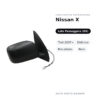 Specchietto Retrovisore Destro Nissan X-Trail 2007+ – Elettrico, Riscaldato, Nero – foto 2