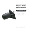 Specchietto Retrovisore Destro Toyota Yaris Verso 2000+ – Manuale, Nero – foto 2