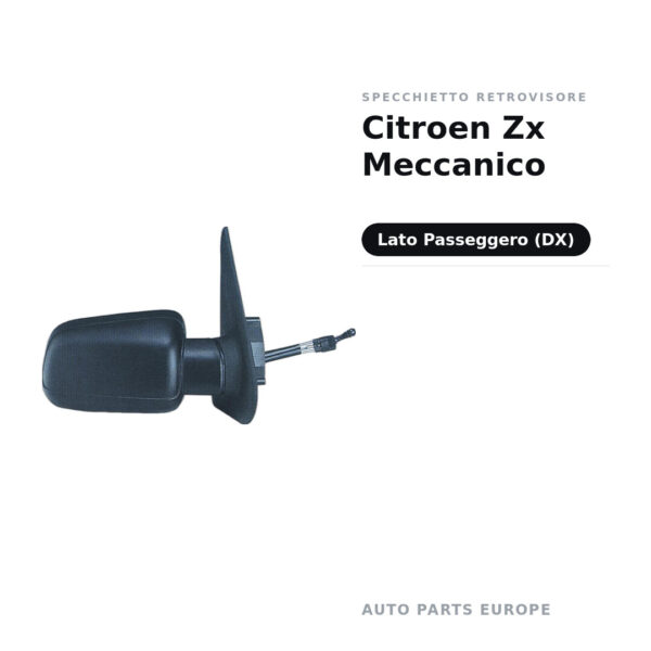 Specchietto Retrovisore Destro Citroen Zx Meccanico – foto 2