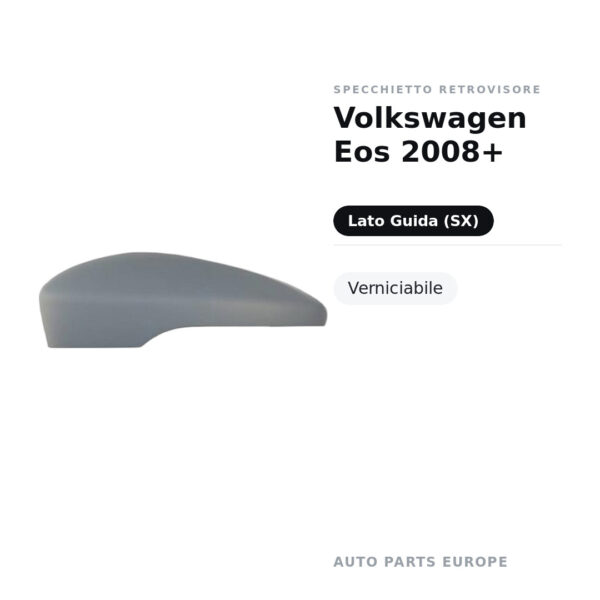 Außenspiegel Links Volkswagen Eos 2008+ – Lackierbar – Bild 2