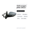Specchietto Retrovisore Sinistro Volkswagen Jetta 2011+ – Elettrico, Riscaldato, con Freccia, Asferico, 6 Pin, Verniciabile