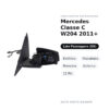 Specchietto Retrovisore Destro Mercedes Classe C W204 2011+ – Elettrico, Riscaldato, Memoria, Asferico, 11 Pin – foto 2