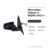 Außenspiegel Links Mercedes Klasse C W204 2011+ – Elektrisch, Beheizt, Memory, Asphärisch, 11-polig – Bild 2
