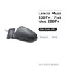 Specchietto Retrovisore Sinistro Lancia Musa 2007+ / Fiat Idea 2007+ – Manuale, Nero – foto 2