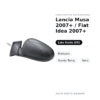Specchietto Retrovisore Sinistro Lancia Musa 2007+ / Fiat Idea 2007+ – Manuale, Sonda Temp., Nero – foto 2