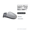 Außenspiegel Links Lancia Musa 2007+ / Fiat Idea 2007+ – Manuell, Lackierbar – Bild 2