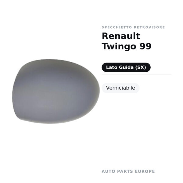 Außenspiegel Links Renault Twingo 99 – Lackierbar – Bild 2