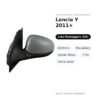 Specchietto Retrovisore Destro Lancia Y 2011+ – Elettrico, Riscaldato, Sonda Temp., 7 Pin, Verniciabile – foto 2