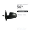 Specchietto Retrovisore Destro Kia Rio 2005+ – Manuale, Nero – foto 2