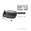 Specchietto Retrovisore Sinistro Mazda Bt 50 2008+ / Ford Ranger 2009 – Elettrico, Nero – foto 2