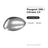Calotta Specchietto Retrovisore Sinistro Peugeot 206 / Citroen C3 – Cromata ruvida – foto 2