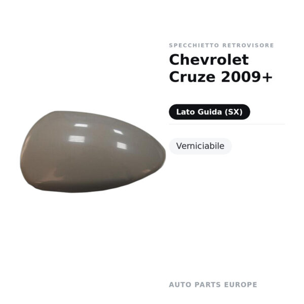Außenspiegel Links Chevrolet Cruze 2009+ – Lackierbar – Bild 2