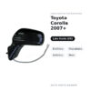 Außenspiegel Links Toyota Corolla 2007+ – Elektrisch, Beheizt, Asphärisch, Schwarz – Bild 2
