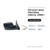 Außenspiegel Links Chrysler Jeep Cherokee Liberty 2008+ – Elektrisch, Beheizt, Memory, Schwarz – Bild 2